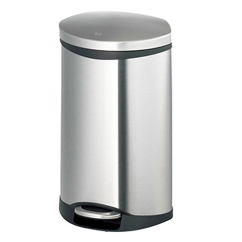 Thùng rác inox đạp chân hình vỏ sò eko ek9218mt-10l