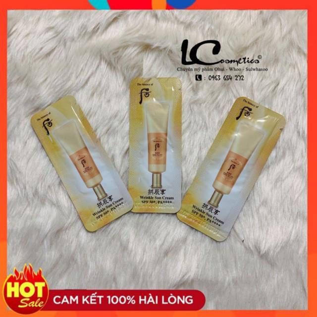 {Hàng chính hãng}  Kem Chống Nắng Whoo Wrinkle Sun Cream Sfp 50  Siêu Đẹp