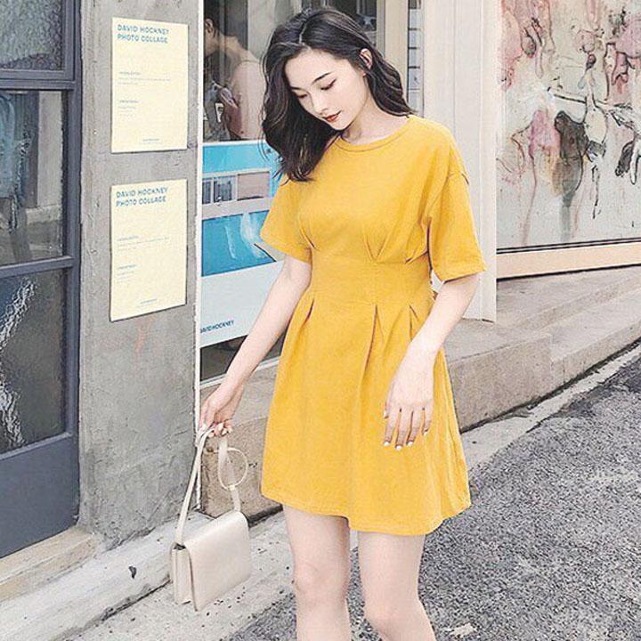 Váy Xoè Hở Lưng Chất Cotton Mềm Mịn