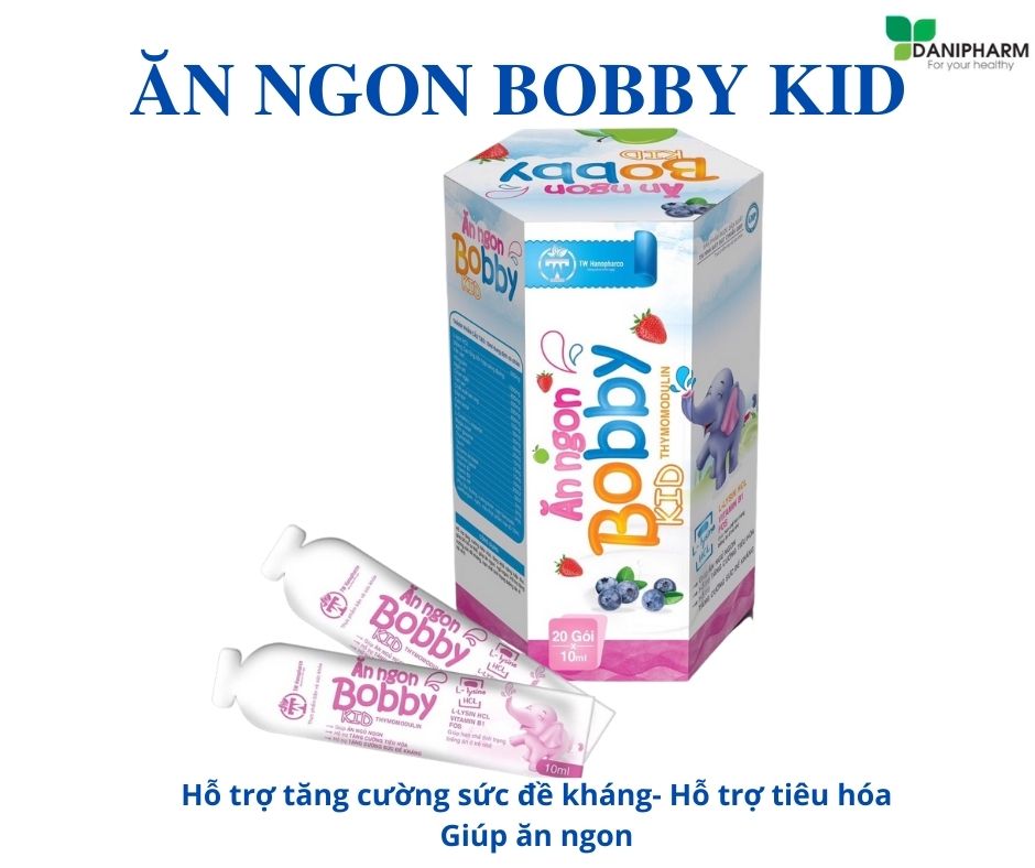 Siro ăn ngon BOBBY KID, hỗ trợ tăng sức đề kháng, hỗ trợ hệ tiêu hóa, giúp ăn ngon
