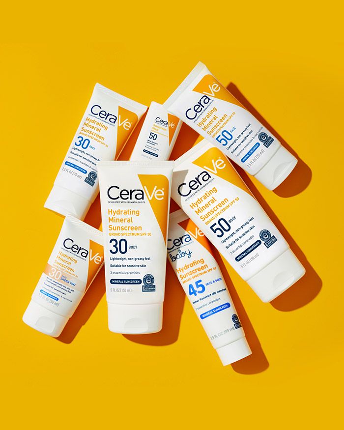 cerave hydrating sunscreen spf 50 for sensitive skin