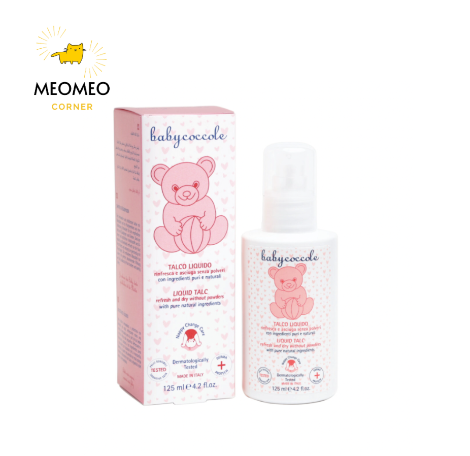 Phấn rôm nước BabyCoccole LIQUID TALC 125ml