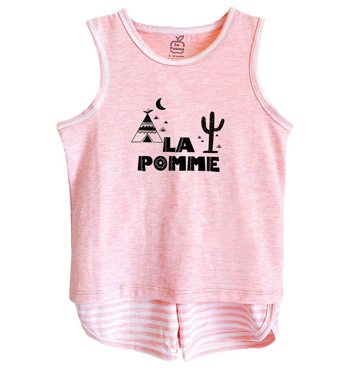 Bộ ba lỗ xương rồng - La Pomme - Quần áo trẻ em