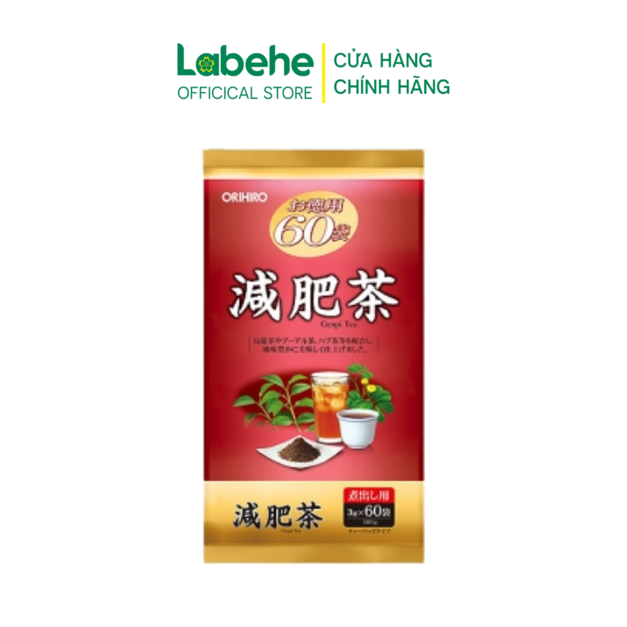 Trà Genpi Orihiro 60 Gói Hỗ Trợ Giảm Mỡ Bụng Hiệu Quả, Chống Oxy Hoá, Lão Hoá Da