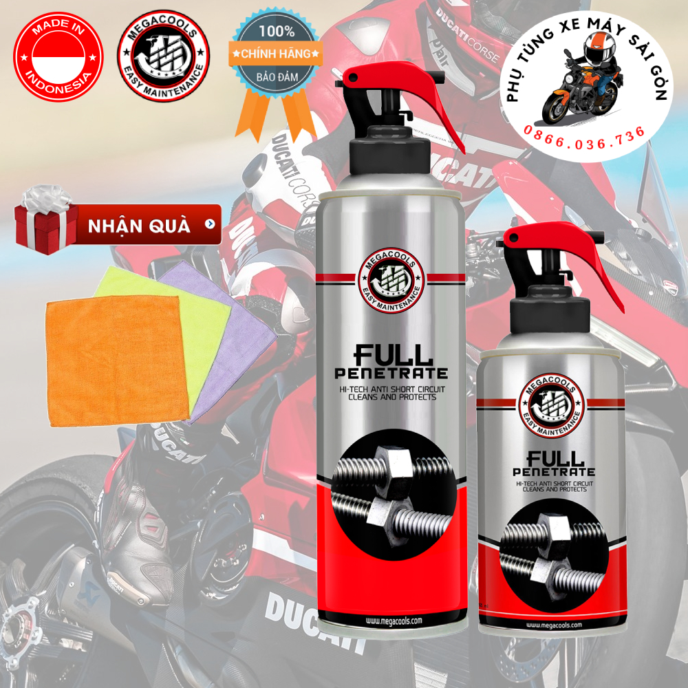 Rửa sên Megacools Full Penetrate - Nhập khẩu Indonesia