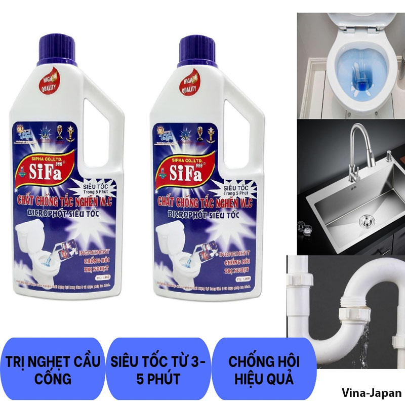 Chất Thông Cầu Cống, Trị Nghẹt Siêu Mạnh Chống Hôi Sifa Dung Tích 700gr, Thông Nhanh Chóng Chỉ Từ 3-5phut