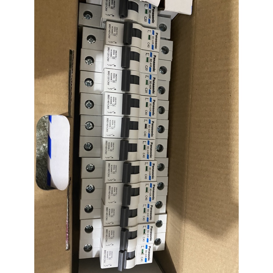 Cầu dao tự động aptomat, cb mcb 1p panasonic 6a/10a/16a/20a/25a/32a/40a ]