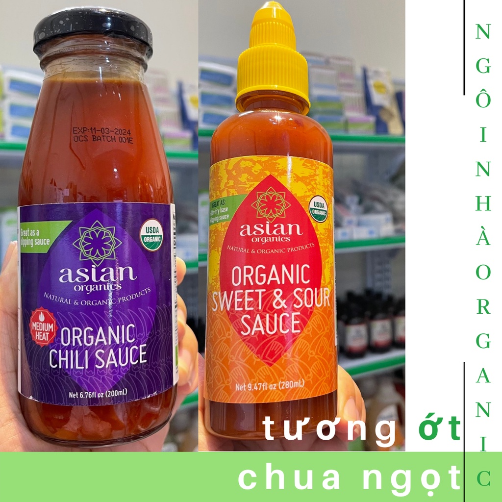 Tương ớt cay chua ngọt hữu cơ 200ml Asian Organics Organic Sweet & Sour