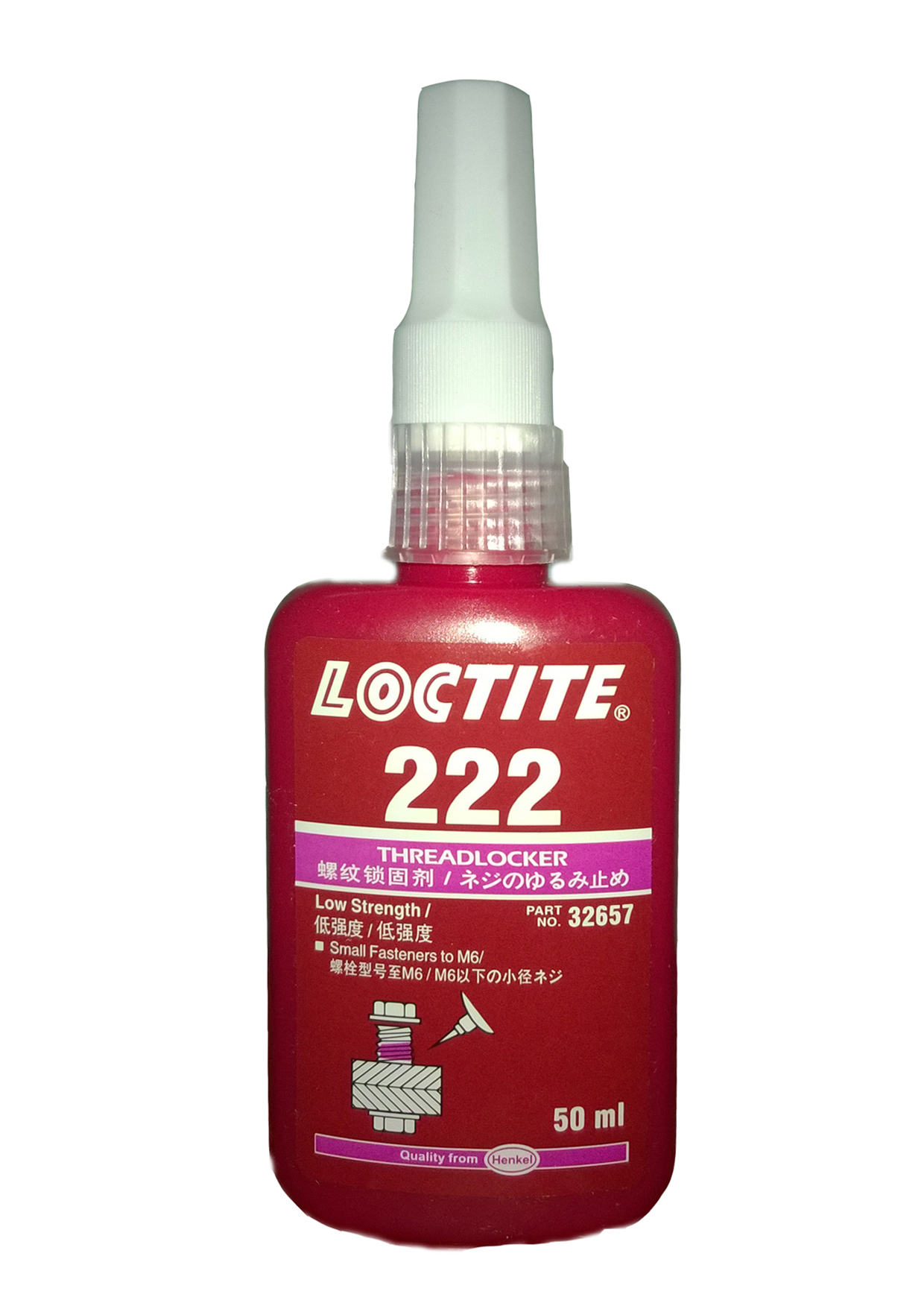 Chai keo khóa ren Loctite 222 50ml - Giải pháp tối ưu cho lắp ráp kim loại