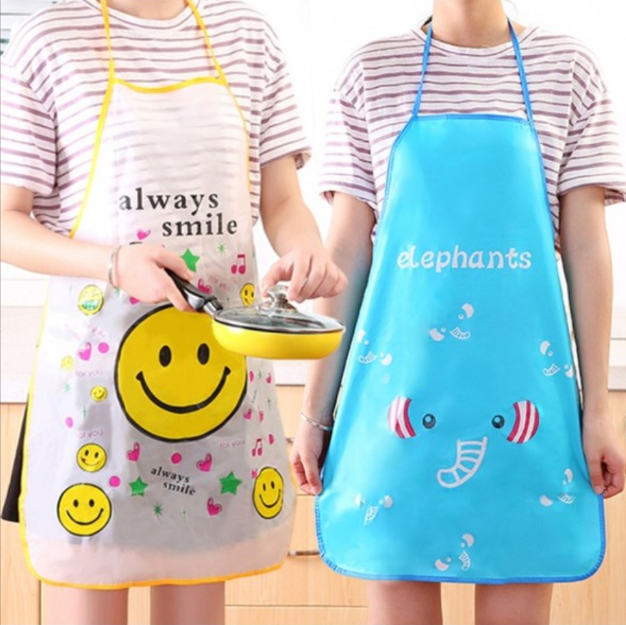 Tạp dề nấu bếp cute chống thấm loại mỏng 50*70 cm