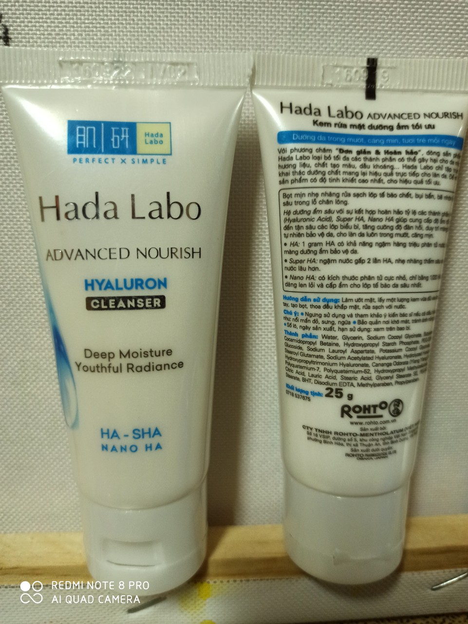 Kem rửa mặt HadaLabo tuýp 25g