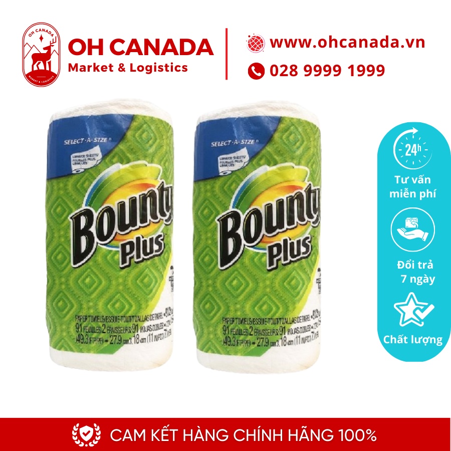 Giấy cuộn đa năng Bounty Plus Mỹ