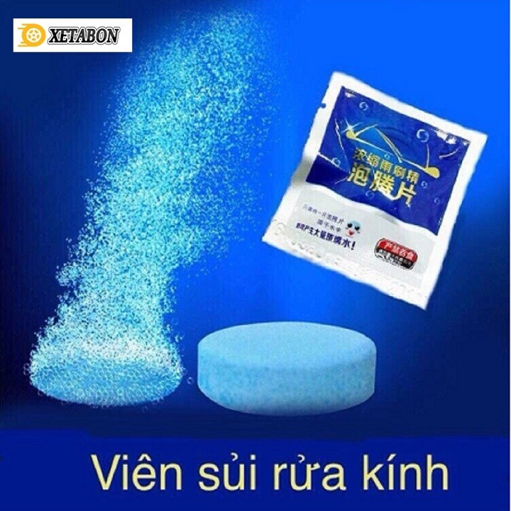 Viên sủi rửa kính lái ô tô Combo 5 viên+10 viên+20 Viên làm sạch kính lái ô tô bảo vệ cần gạt
