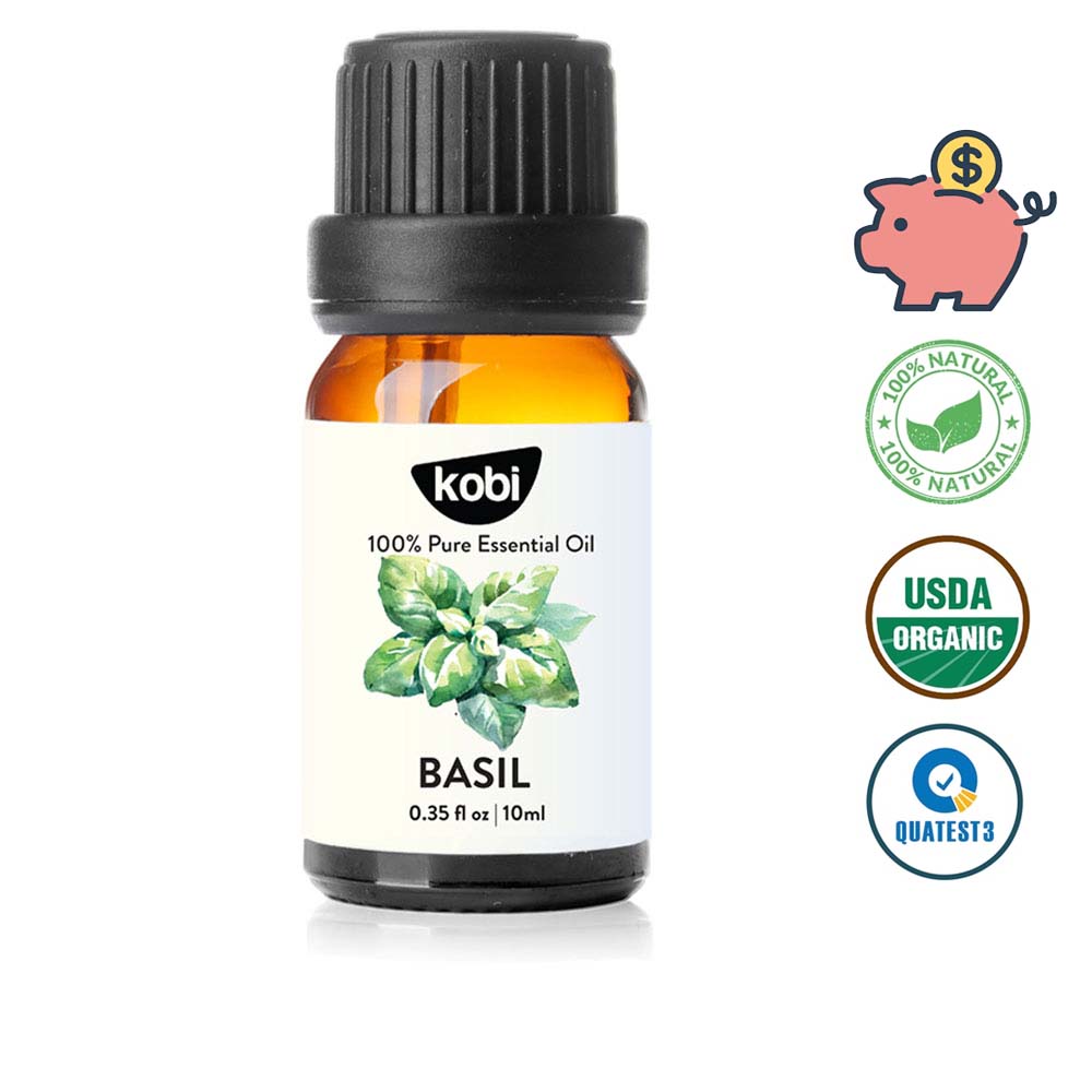 Tinh dầu Húng Quế Kobi Basil essential oil giúp dưỡng tóc, kích thích tiêu hóa - 10ml