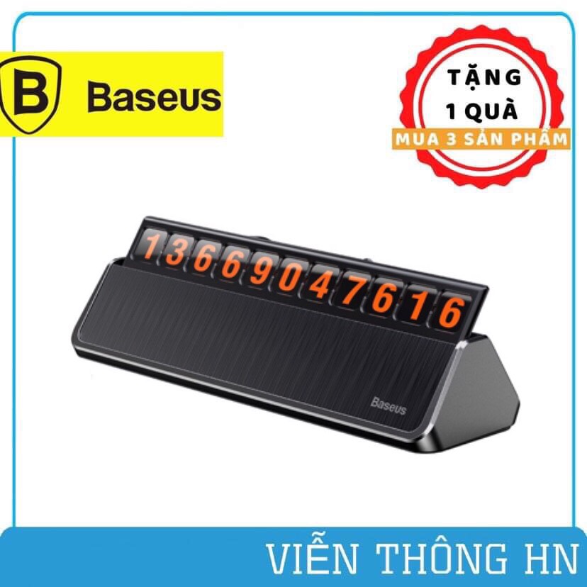 Bảng ghi số điện thoại cho oto xe hơi baseus - biển báo số điện thoại đặt trên taplo xe hơi ô tô