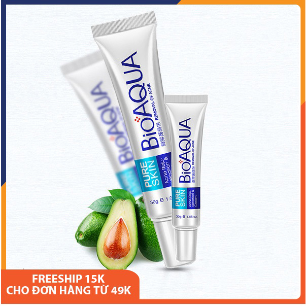 Kem chính hãng BIOAQUA cải thiện mụn, mờ sẹo, dưỡng ẩm, dưỡng trắng da mờ thâm hiệu quả, có thể dùng cho mụn ở mặt, lưng, mông,..kem cao cấp giá rẻ nội địa Trung 30g Melystore SPU048