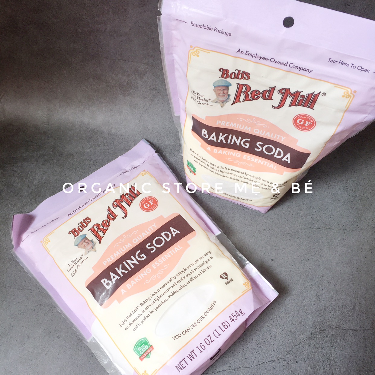 Muối nở baking soda bob's red mill 454g - date 2023