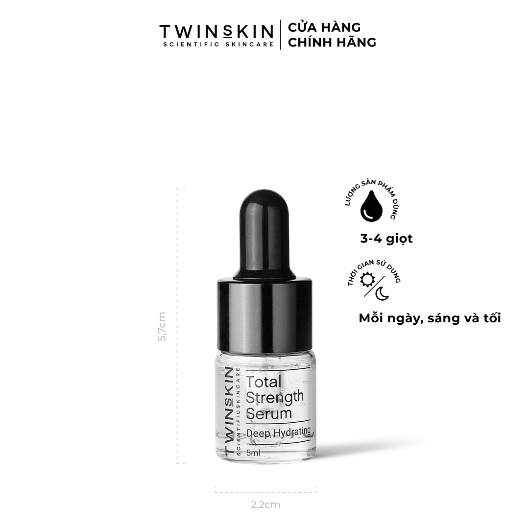 HOÀN TIỀN 15% - Serum Dưỡng Sáng Da Và Cấp Nước - Total Strength Serum Twins Skin 5ml