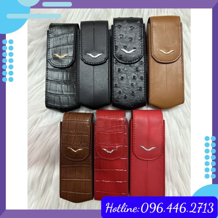 Bao da điện thoại vertu S có nắp hàng nhập khẩu cao cấp