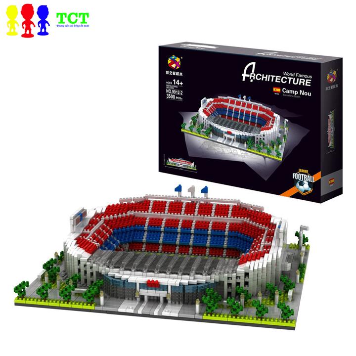 Mô hình siêu chi tiết 3500 MẢNH sân vận động Noucamp Barcelona