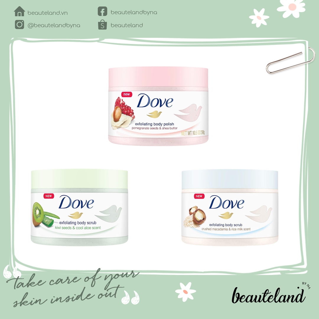 Tẩy da chết toàn thân Dove Exfoliating Body Scrub