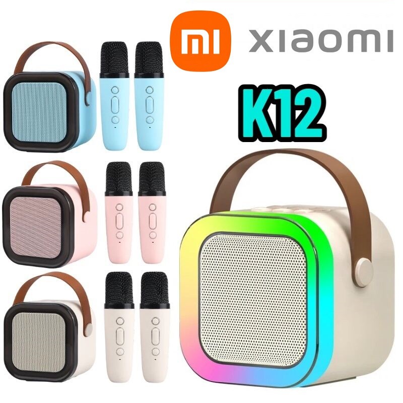 Sale Xiaomi Sale Loa Hát Karaoke Mini - Kèm Micro Giá Tốt Đặc Biệt Loa Bluetooth, Loa Karaoke Mini K12 Sạc Pin Không Dây, Âm Thanh Hay Bass Chuẩn Tặng Kèm 2 Míc Hát Chuyên Nghiệp Karaoke Tại Nhà