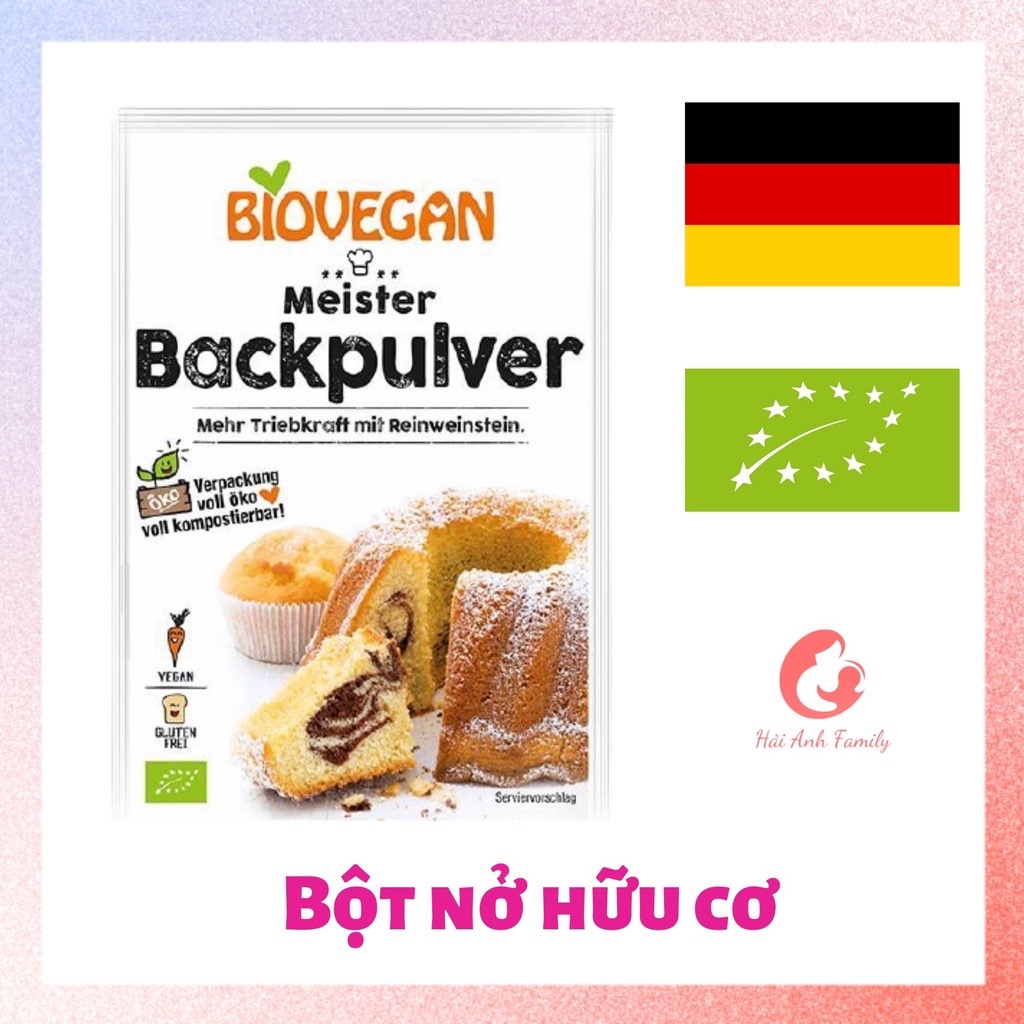 Bột nở Hữu Cơ dùng làm bánh cho bé