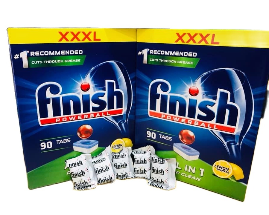 viên rửa chén Finish All in 1 hộp 90 viên – (Dành cho máy rửa chén 9-10-12-13-14 bộ).