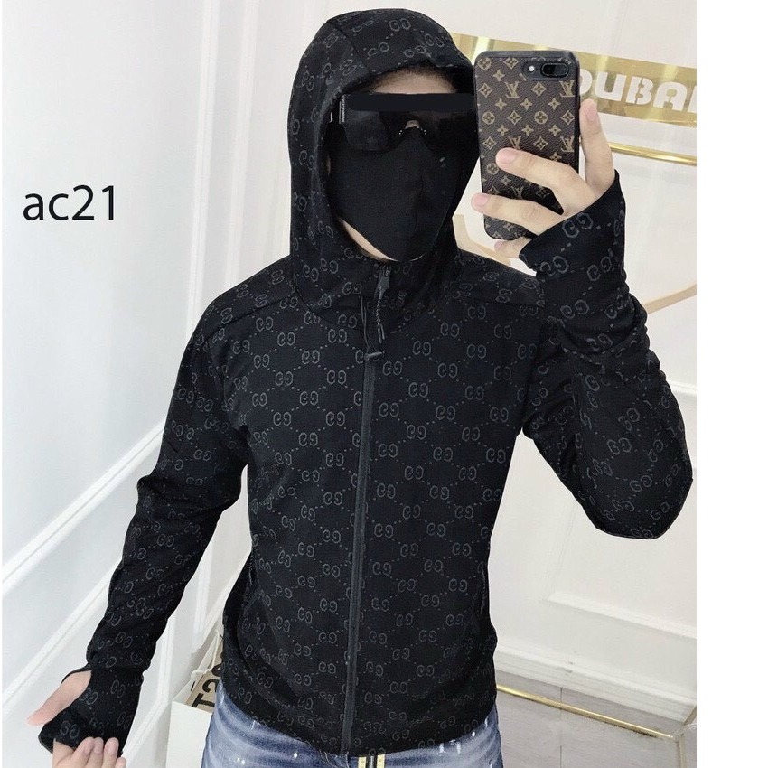 [HCM]ÁO KHOÁC NAM NỮ CHỐNG NẮNG HỌA TIẾT GG 2 LỚP MỎNG NHẸ THOÁNG MÁT PHÙ HỢP VỚI MÙA HÈ A1252