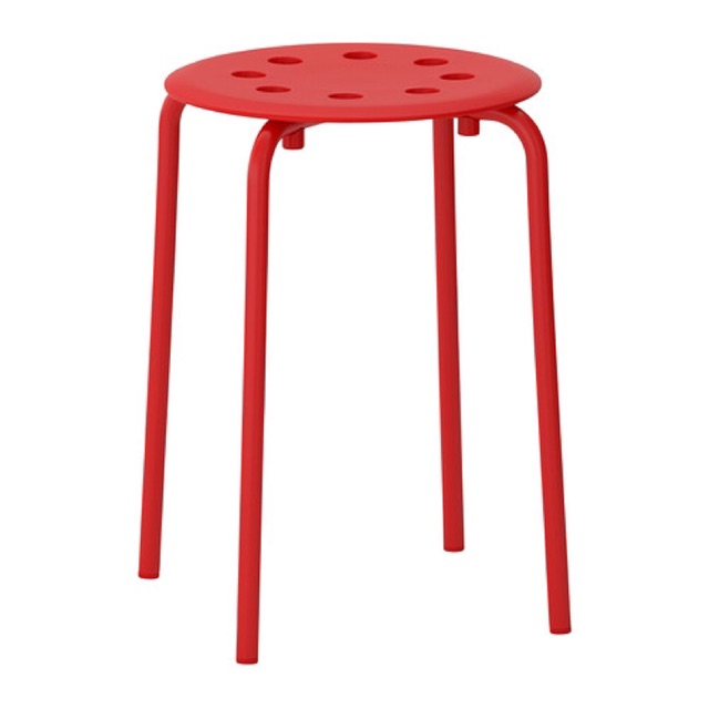 Ghế đôn / Stool, red