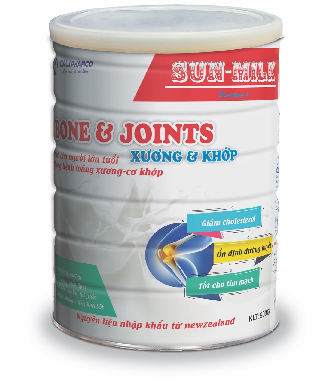 Sữa Canxi Dành cho người lớn tuổi 900Gr - Dành cho người lớn tuổi, phòng bệnh loãng xương - Cơ khớp.