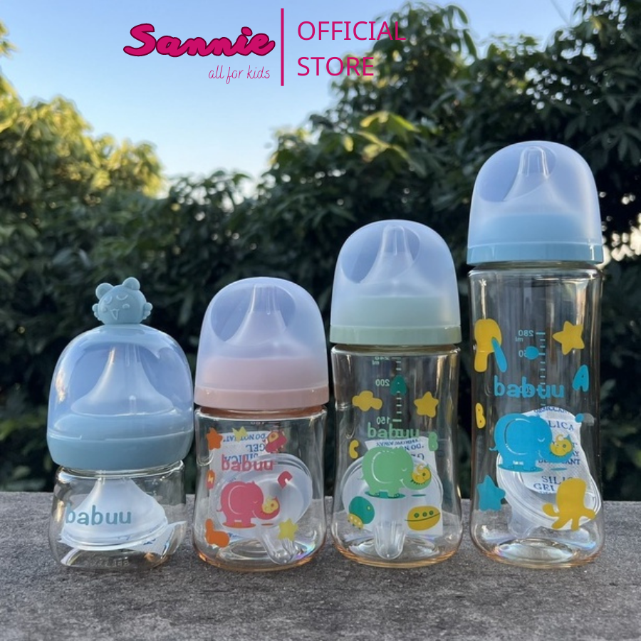 - bình sữa ppsu babuu baby nhật bản cổ rộng 90ml/120ml/160ml/240ml/300ml