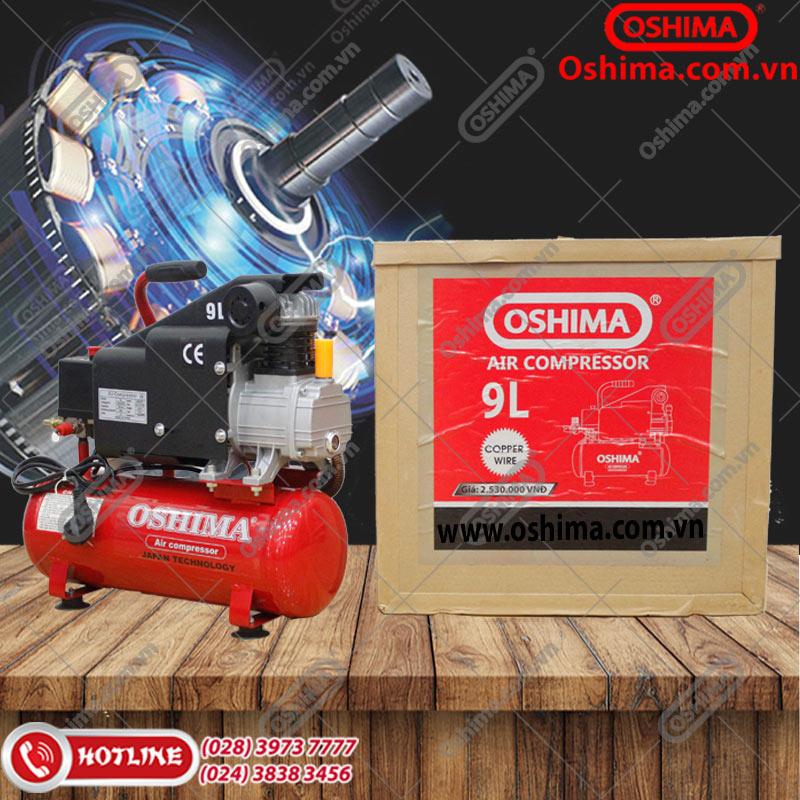 Máy nén khí có dầu oshima 9l