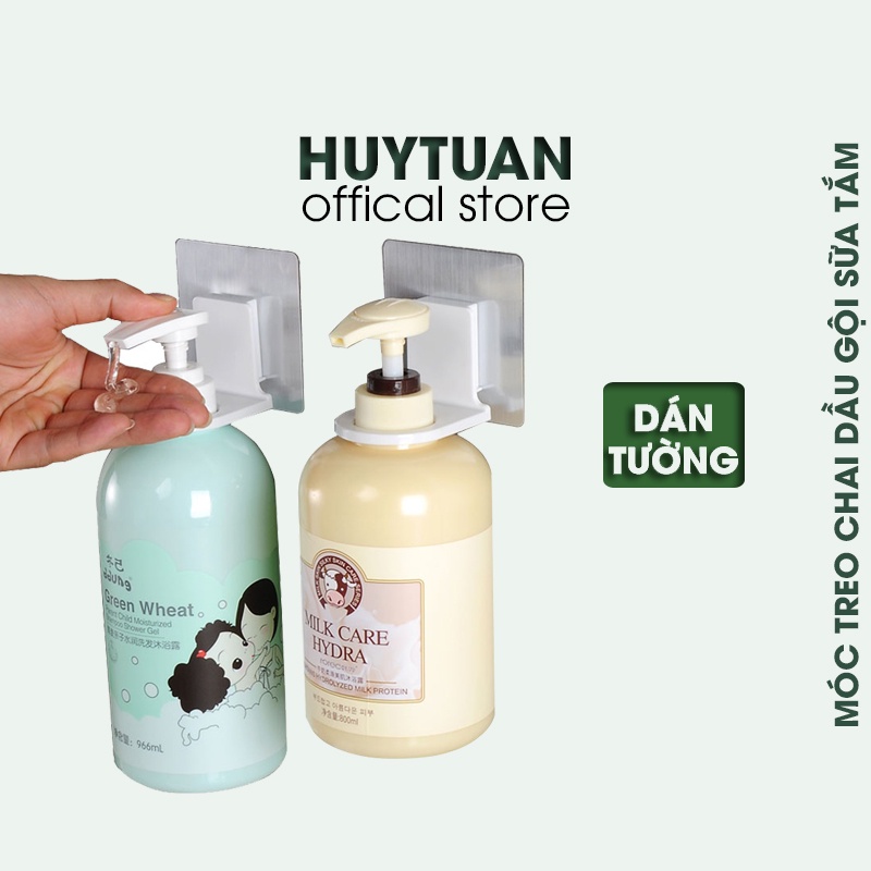 Bộ móc treo chai kèm miếng dán tường chịu lực, Bộ chi tiết 3 sản phẩm móc treo chai thông minh, Móc treo cổ chai dầu gội, sữa tắm dán tường thông minh, Móc treo chai nước rửa tay có miếng dán tường chịu lực tốt, (TDG01)