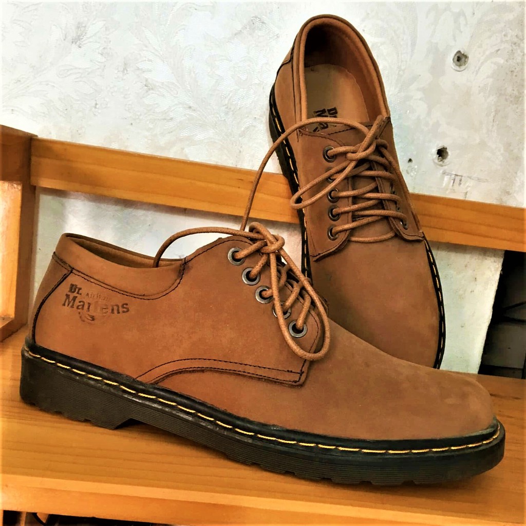 Giày da lộn nam Dr Martens 1461 England Da Bò Cao Cấp Đế Cao Su