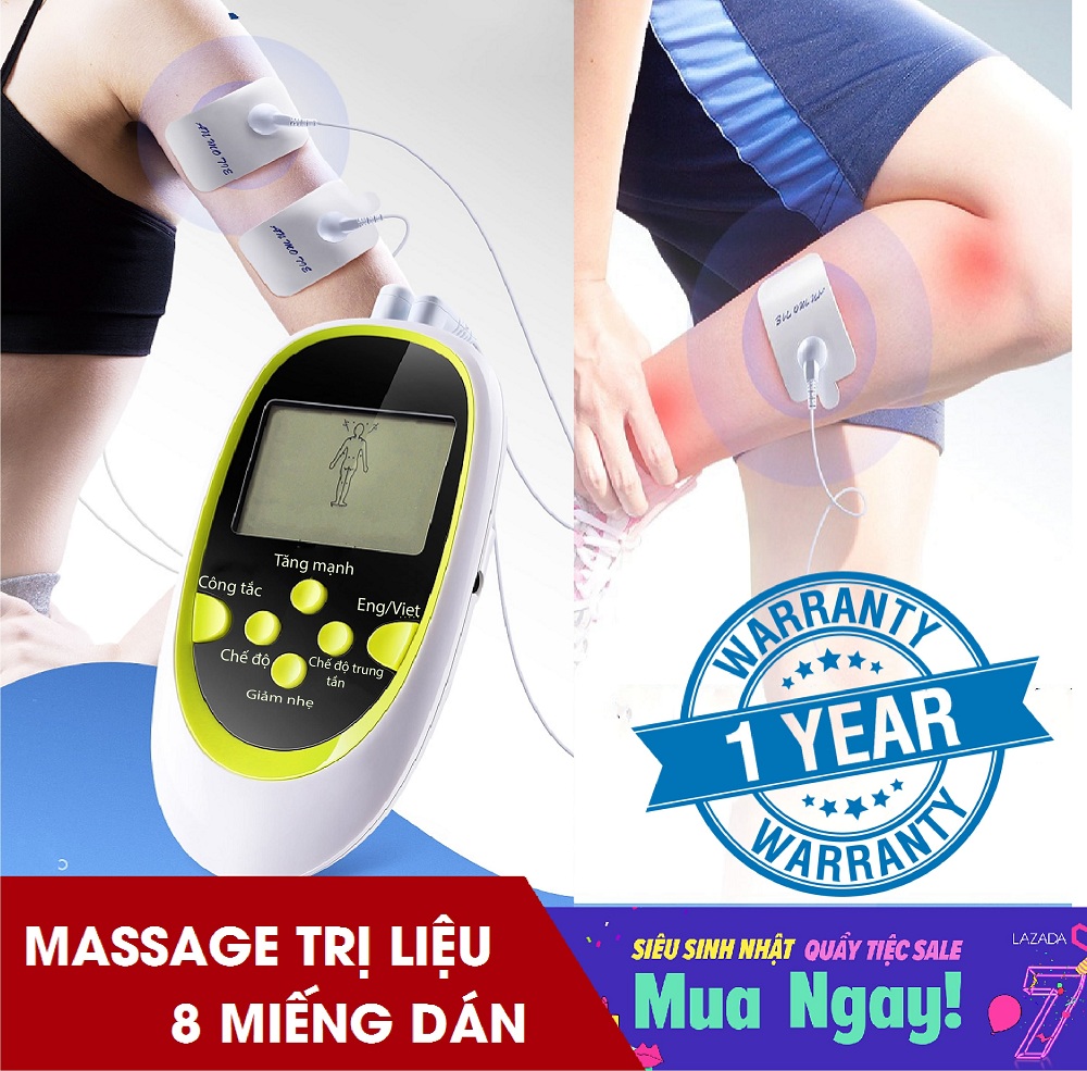 Máy Massage Xung Điện Trị Liệu Dr Ho S New, a năng 8 miếng dán: Châm cứu, đấm bóp, bấm huyệt, massa, xoa bóp..CÔNG NGHỆ NHẬT BẢN ( bảo hành 1 đổi 1)