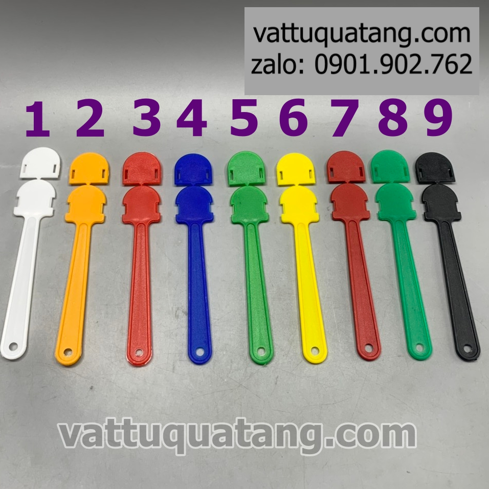 Combo 100 cái Phôi cán quạt nhựa cầm tay cho quạt quảng cáo
