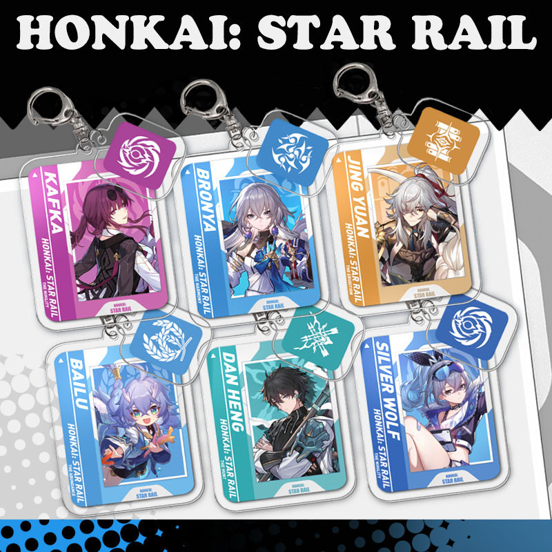 [49 mẫu] Móc khóa mica game Honkai Star Rail - Có móc nhỏ theo Hệ [T69 Shop]