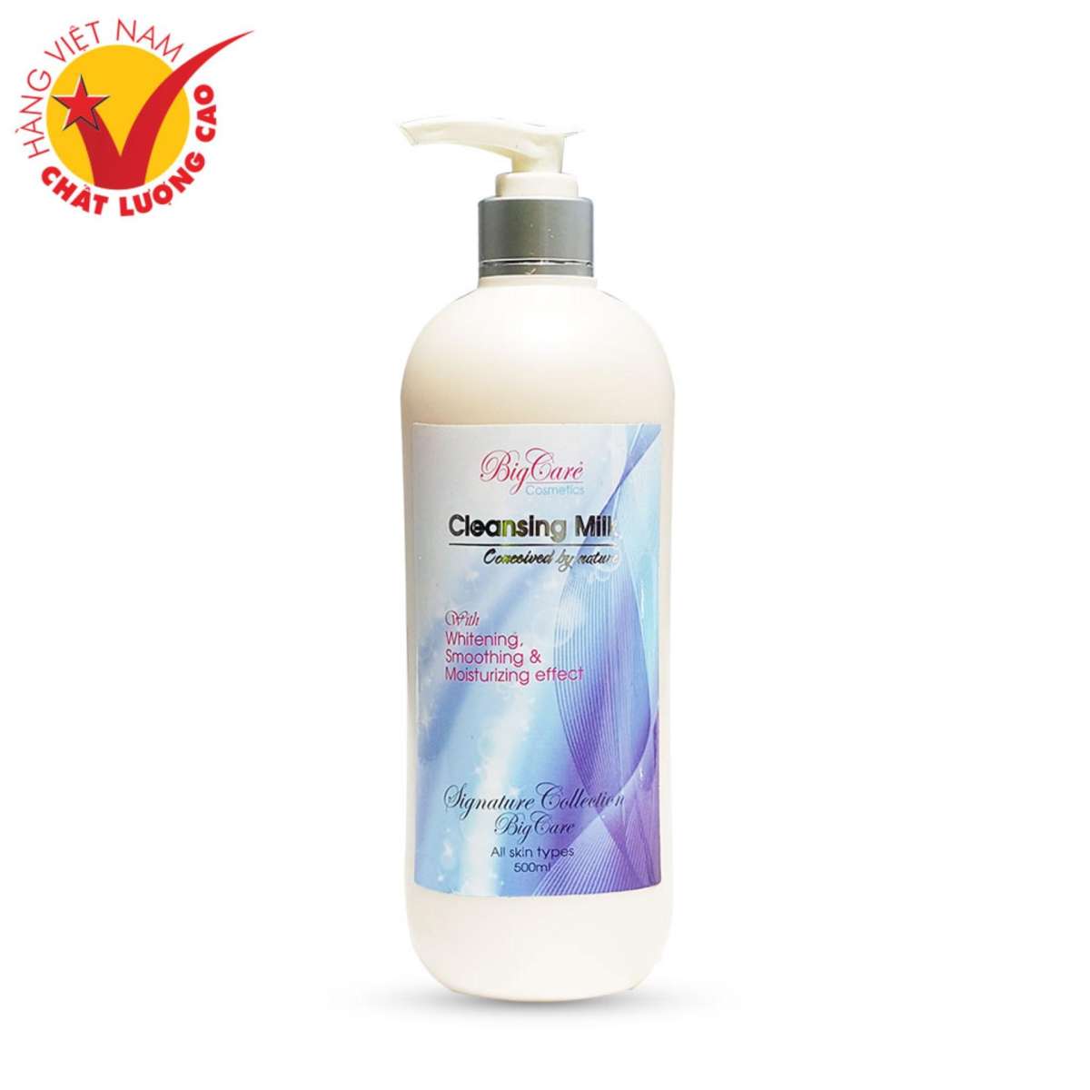 Sữa rửa mặt 500ml nhân sâm sáng da bigcare cleansing milk