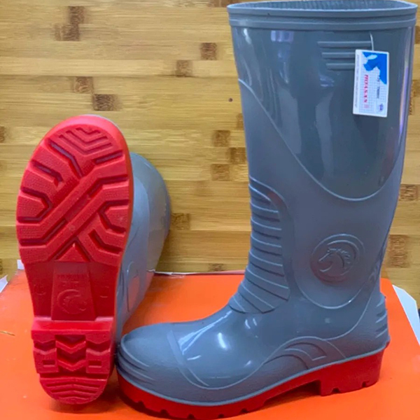 Ủng bảo hộ lao động mũi thép đế thép Hoa San size 39-43, ủng chống đinh, ủng mũi thép U011