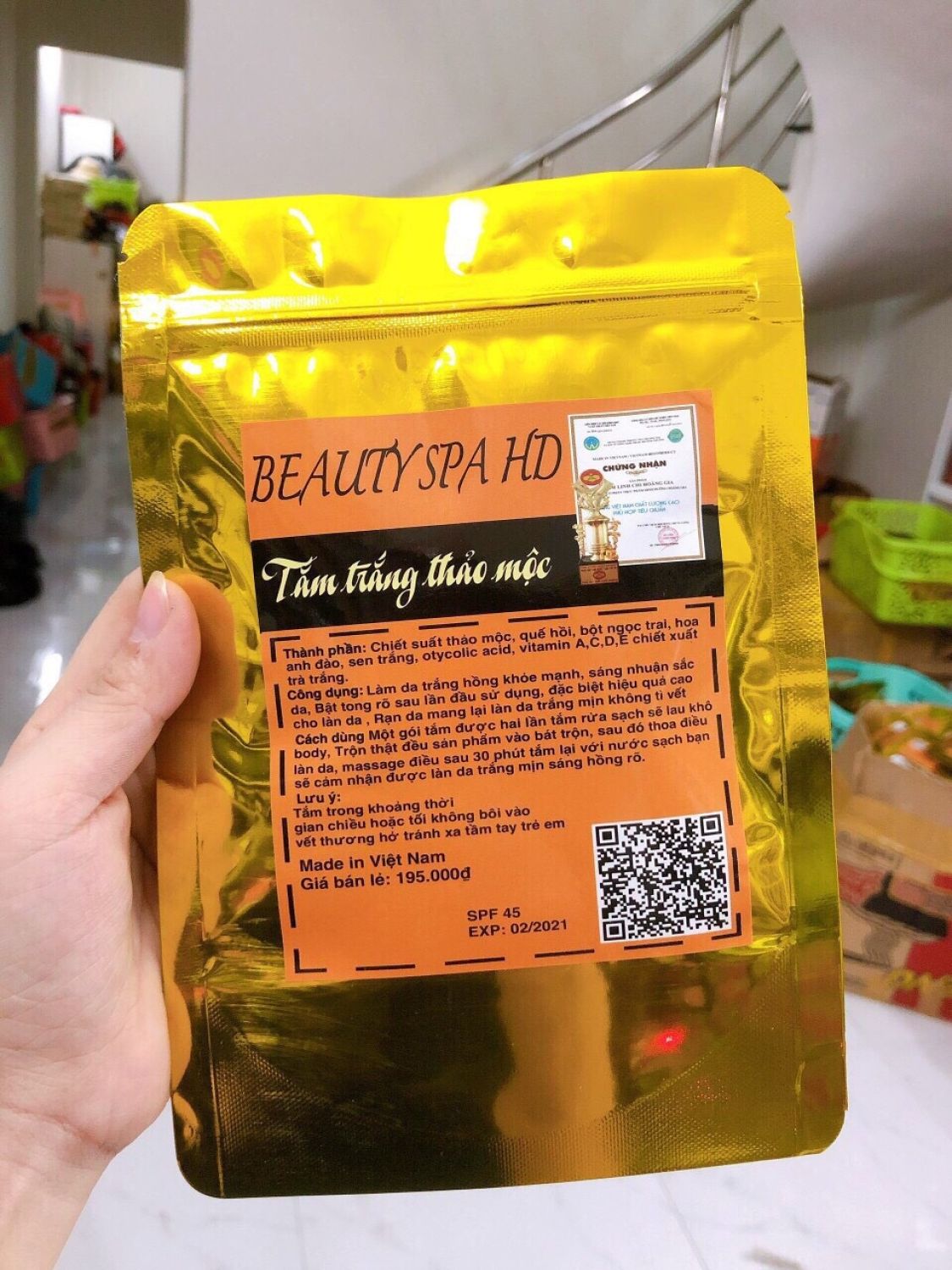 2 gói - tắm trắng thảo mộc beauty spa