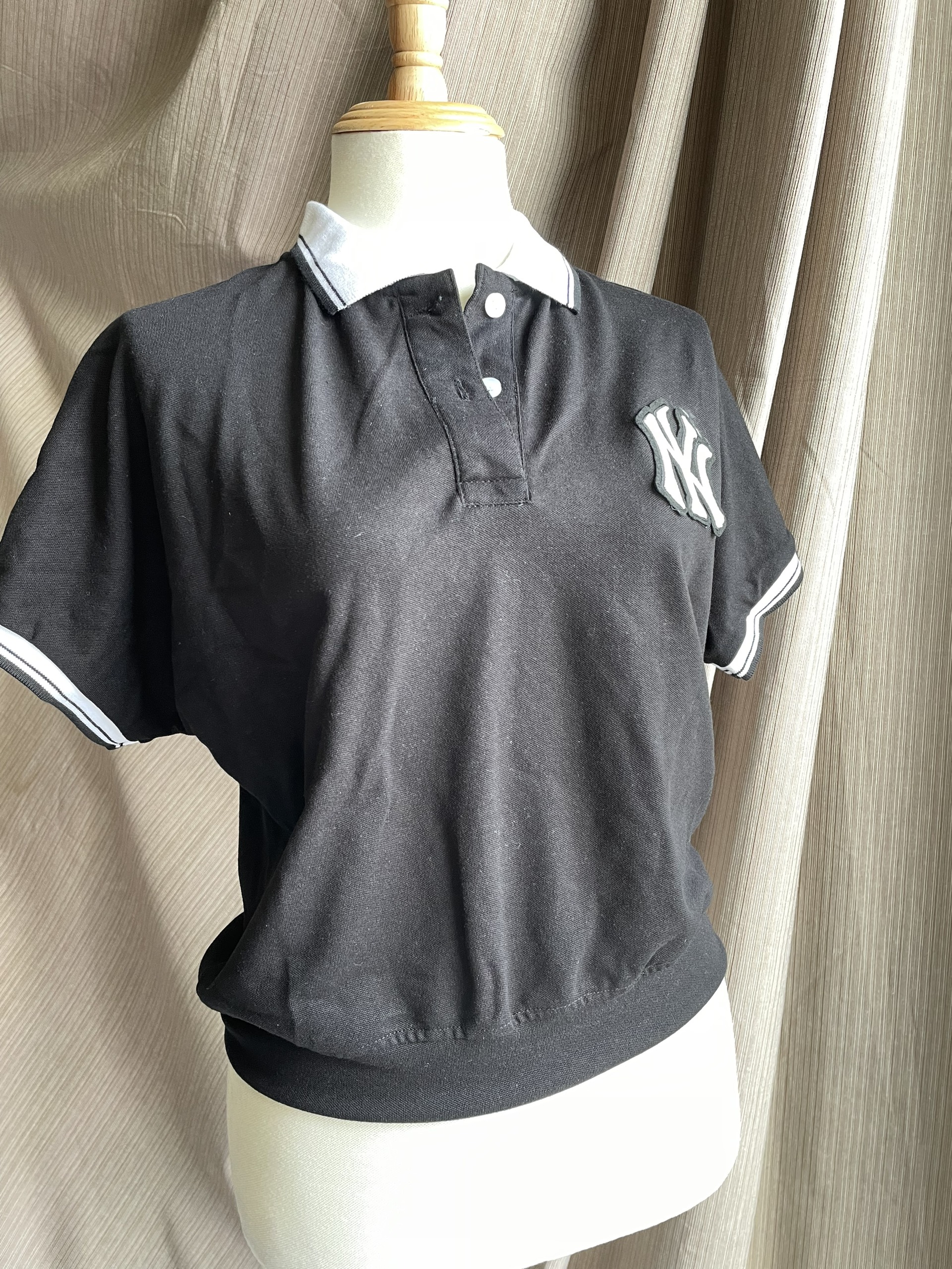 NEW xuất Hàn Áo polo nữ croptop NY,C size L