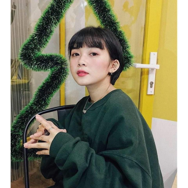 Áo nỉ trơn fom thụng trùm mông dvg688
