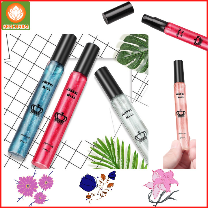 [HCM]Nước hoa nữ có nhũ ống 12ml hương thơm đậm đặc lưu hương dài lâu - SENCHARM