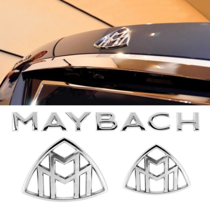 Decal Logo biểu tượng sau xe Maybach, băng dán 3M chắc chắn