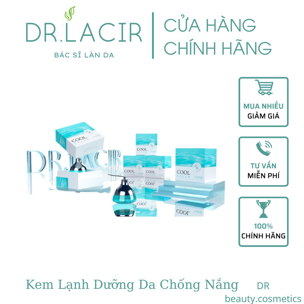 Kem Chống Nắng Dưỡng Trắng Ban Ngày Dr Lacir- Nâng toner, Dưỡng ẩm, Không gây bết dính cho da