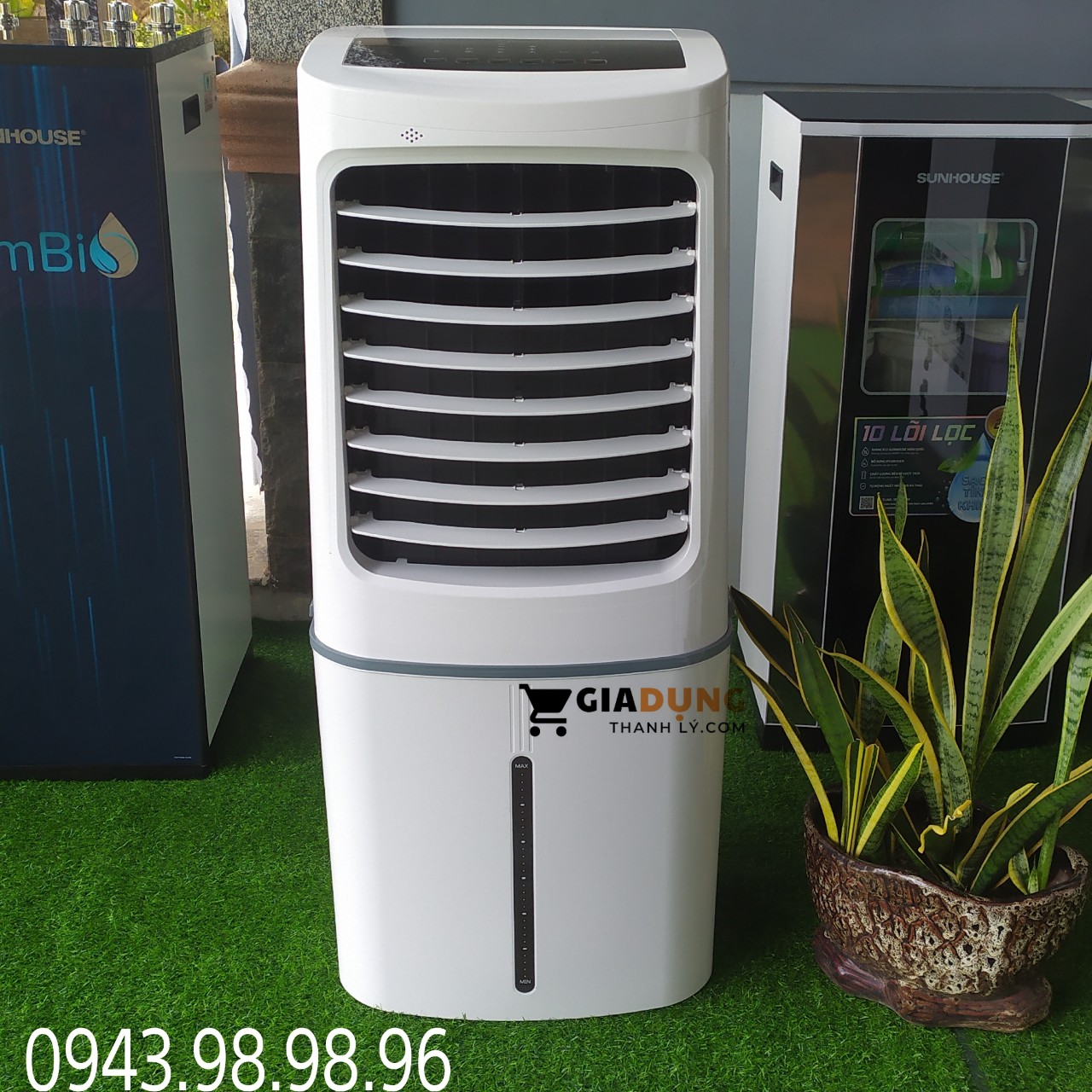 Quạt điều hòa hơi nước Midea AC200-17JR TRƯNG BÀY MỚI 99% Công suất 200 W, phạm vi làm mát rộng từ 25 - 30 m², Bình nước 50 lít