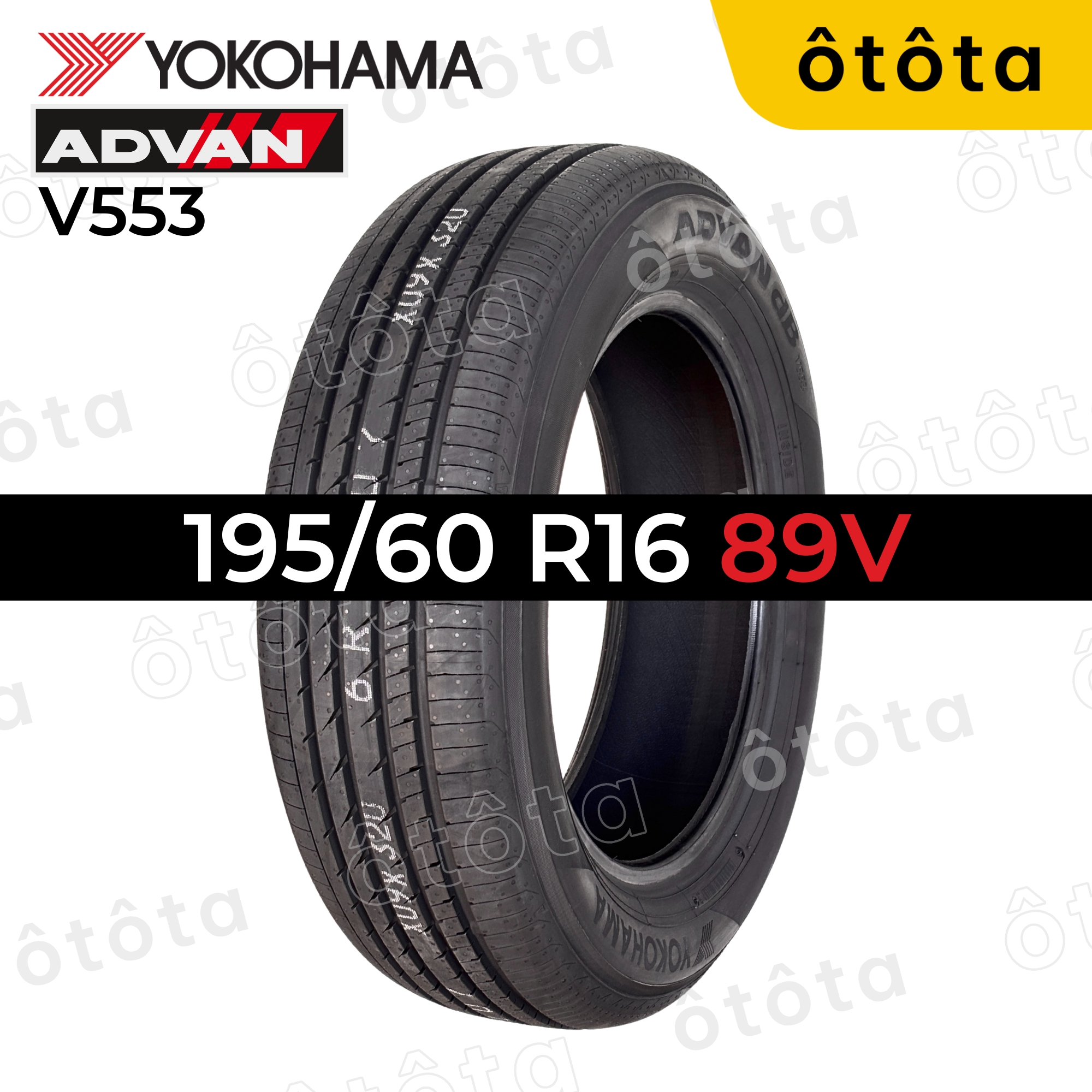 Lốp ô tô Yokohama ADVAN dB V553 195/60 R16 89V - Chính hãng BH 5 năm (195/60R16, 195 60 R16)