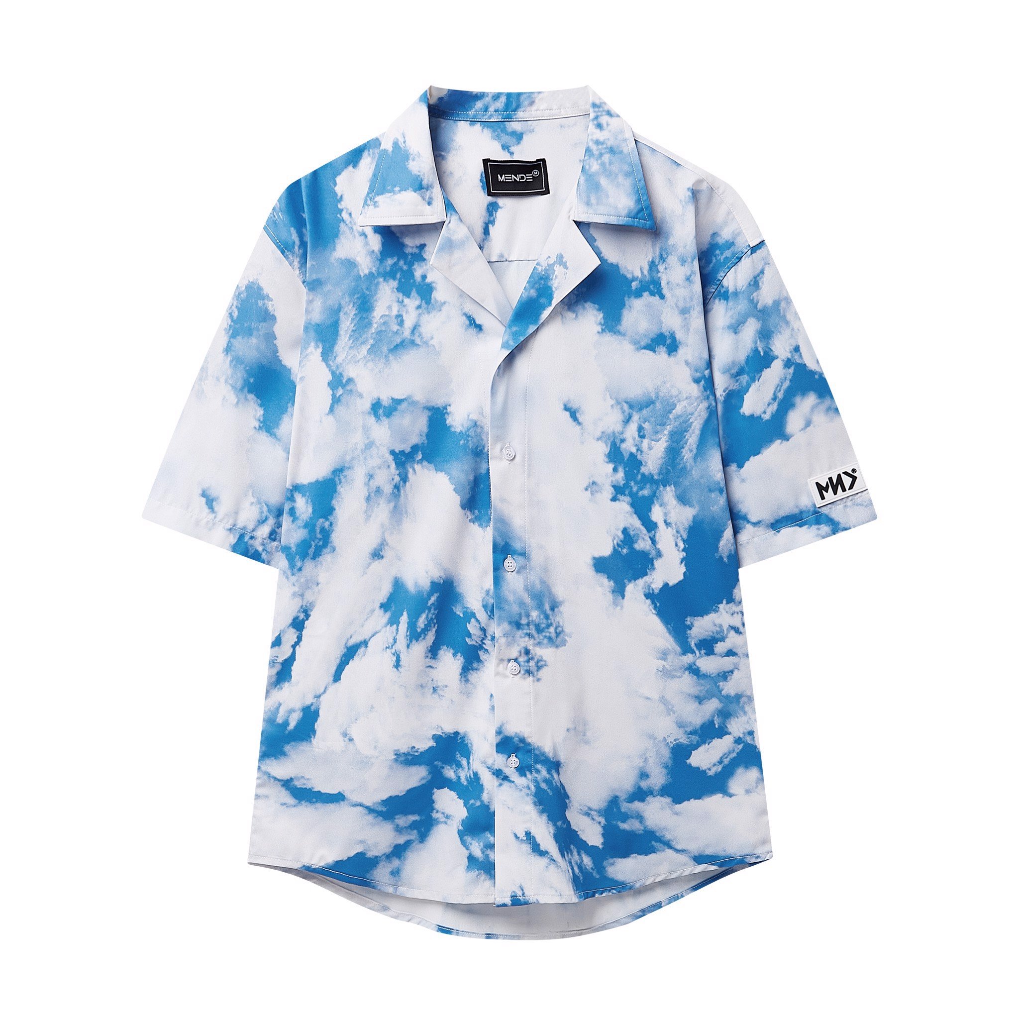 MENDE - BLUE CLOUD SHIRT - ÁO SƠ MI TAY NGẮN