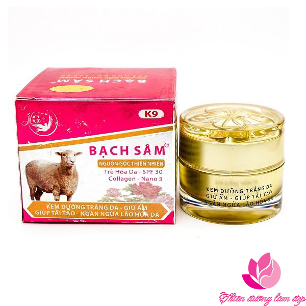 Kem dưỡng trắng da giữ ẩm giúp tái tạo ngăn ngừa lão hóa da BẠCH SÂM K9 (30g)